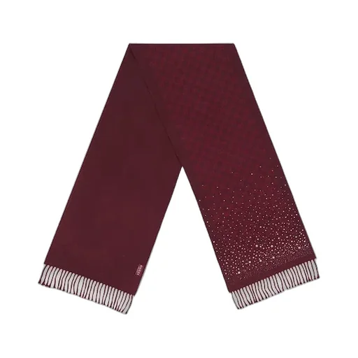Gg Wool Scarf With Crystals