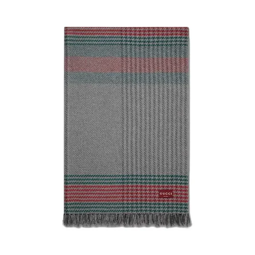 Cashmere Jacquard Blanket With Web