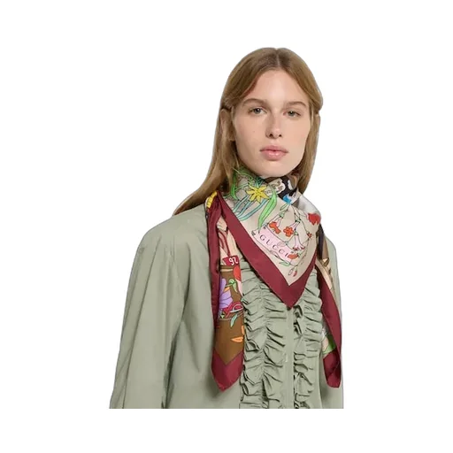 Besties Printed Silk Twill Carré