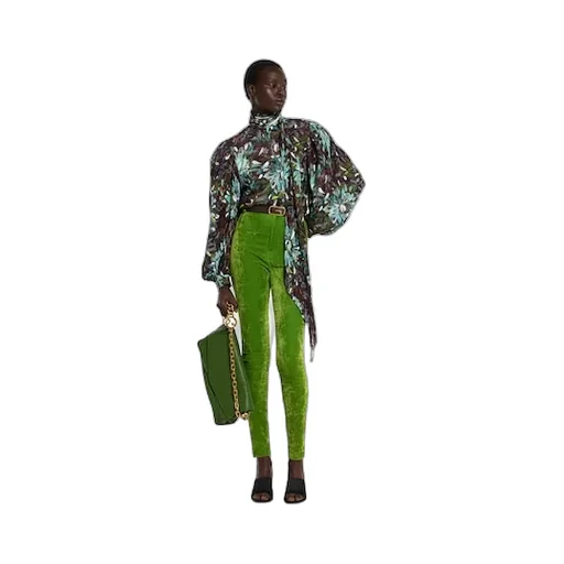Printed Silk Twill Shirt