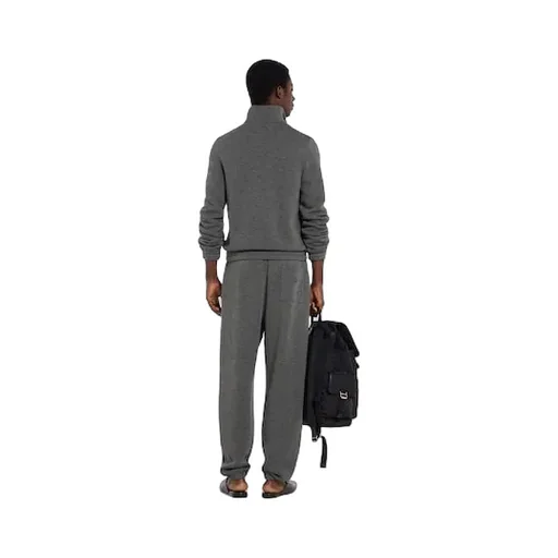 Double Jersey Jacquard Zip Jacket