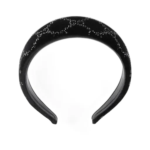 Soft Velvet Headband With Crystals