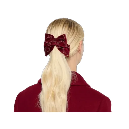 Soft Velvet Hair Slide With Crystals