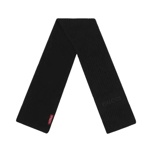 Wool Cashmere Scarf With Embroidery