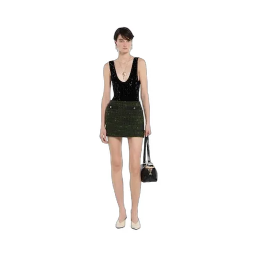 Wool Bouclé Skirt