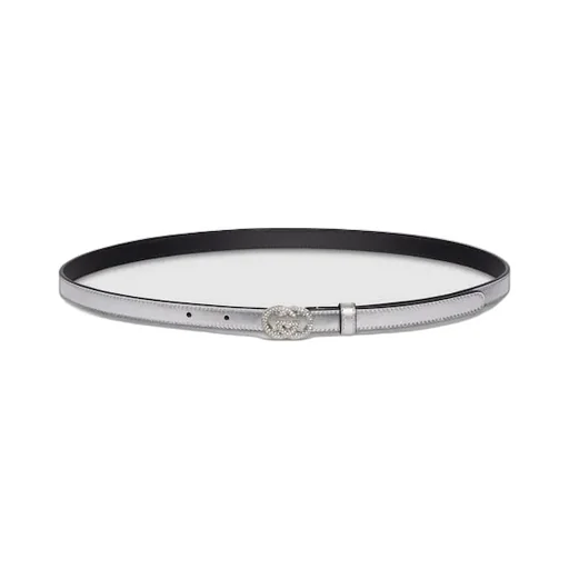 Thin Belt With Interlocking G Buckle