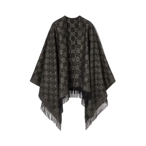 Gg Cashmere Lamé Cape