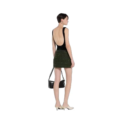 Wool Bouclé Skirt