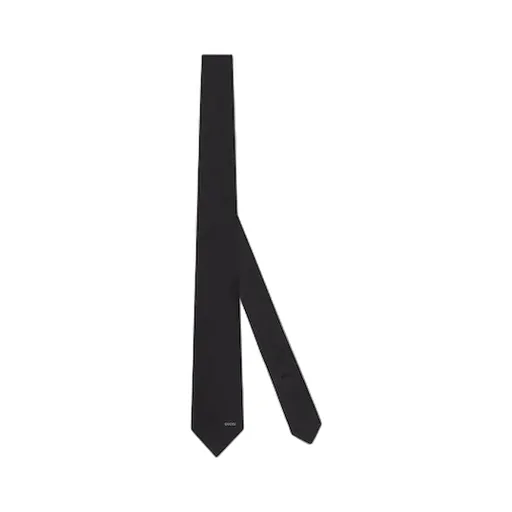 Horsebit Silk Jacquard Tie