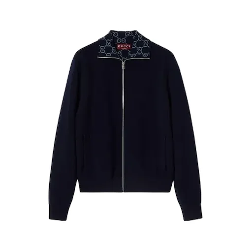 Knit Double Wool Zip Jacket