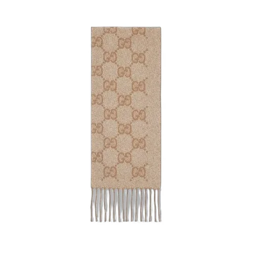 Gg Cashmere Lamé Scarf