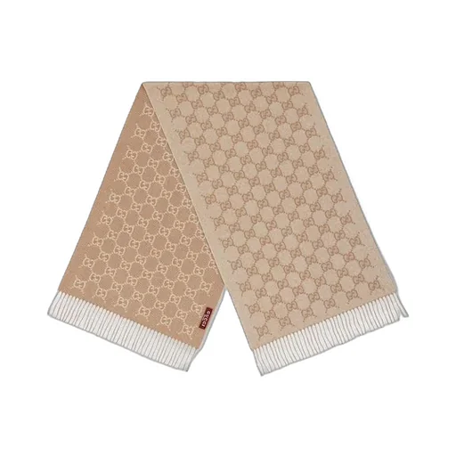 Gg Cashmere Lamé Scarf