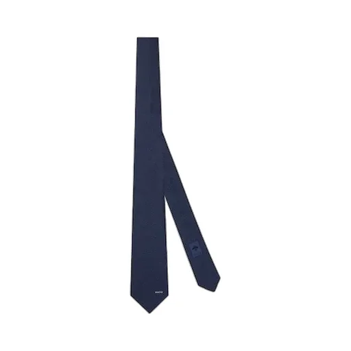 Horsebit Silk Jacquard Tie
