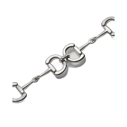 Thin Belt With Crystal Horsebit