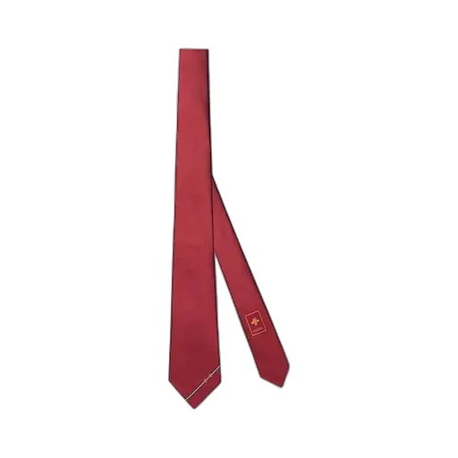 Silk Tie With Horsebit Jacquard