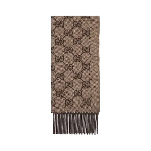 Gg Cashmere Lamé Scarf