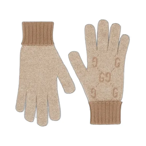 Gg Cashmere Lamé Gloves