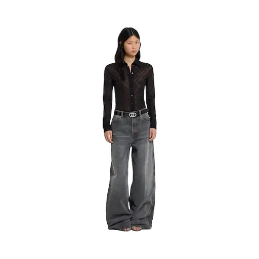 Thin Belt With Interlocking G Buckle
