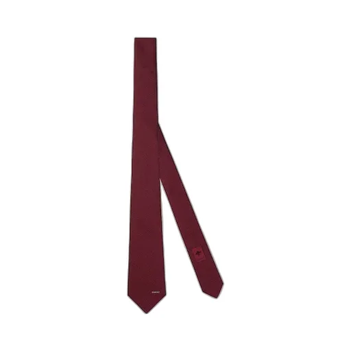 Horsebit Silk Jacquard Tie