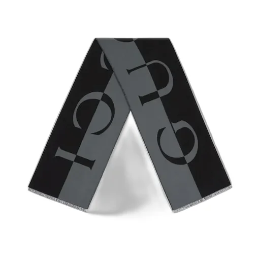 Wool Scarf With Gucci Logo