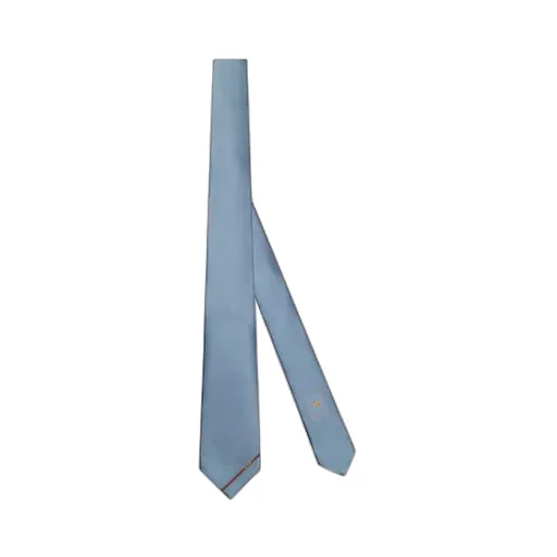 Silk Tie With Horsebit Jacquard