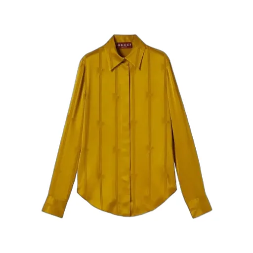 Equestrian Silk Jacquard Shirt