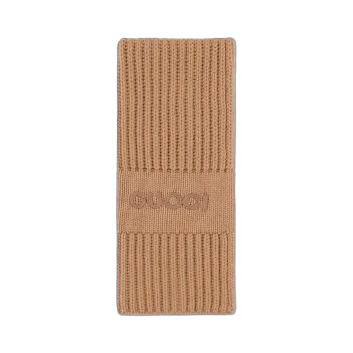 Wool Cashmere Scarf With Embroidery
