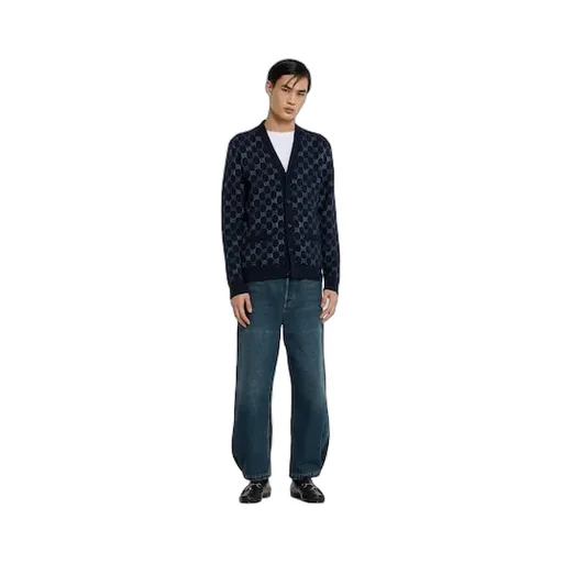 Cotton Denim Trousers With Web
