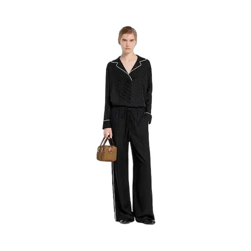 Horsebit Silk Jacquard T-Shirt
