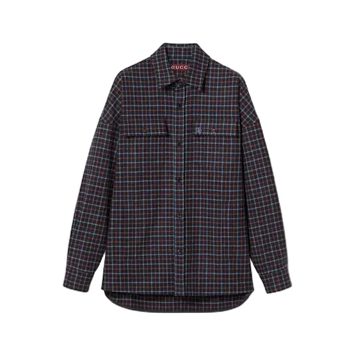 Brushed Check Wool Shirt