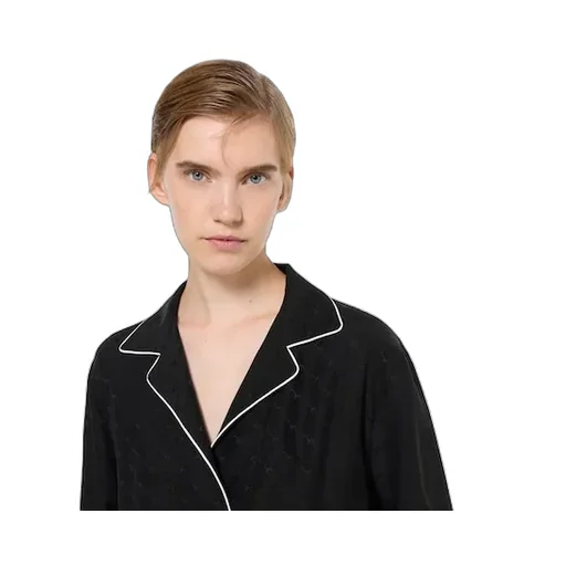 Horsebit Silk Jacquard T-Shirt