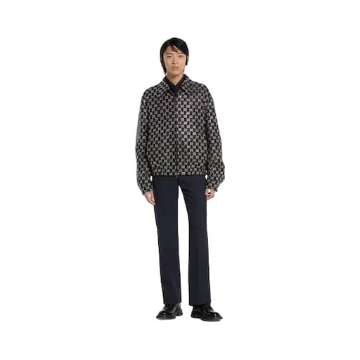 Embroidered Wool Tweed Lamé Jacket