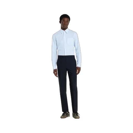 Striped Cotton Shirt With Web