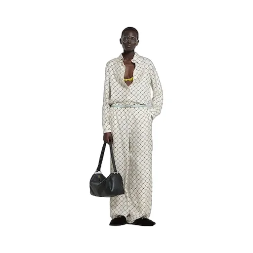 Printed Silk Twill Shirt
