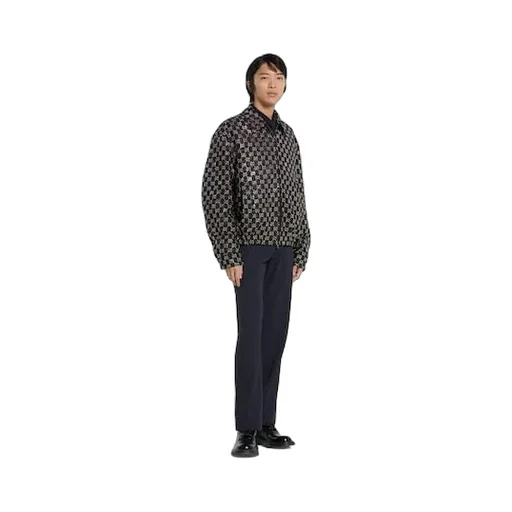 Piece Dyed Poplin Shirt With Embroidery
