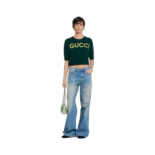 Soft Wool Top With Intarsia