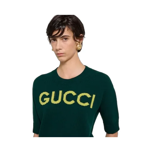 Soft Wool Top With Intarsia