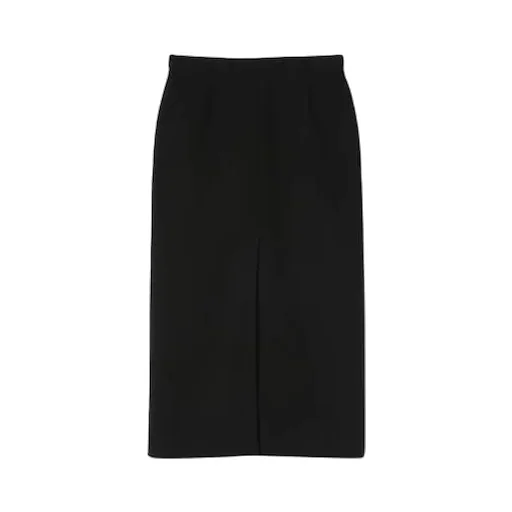 Wool CrÊPe Skirt With Gucci Detail