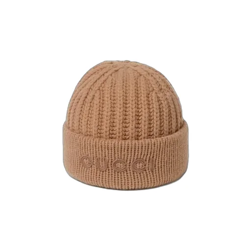 Wool Cashmere Hat With Embroidery