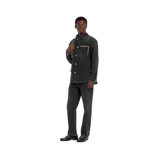Washed Cotton Denim Shirt