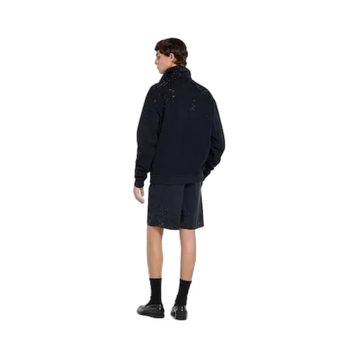 Technical Jersey Zip Jacket With Crystals
