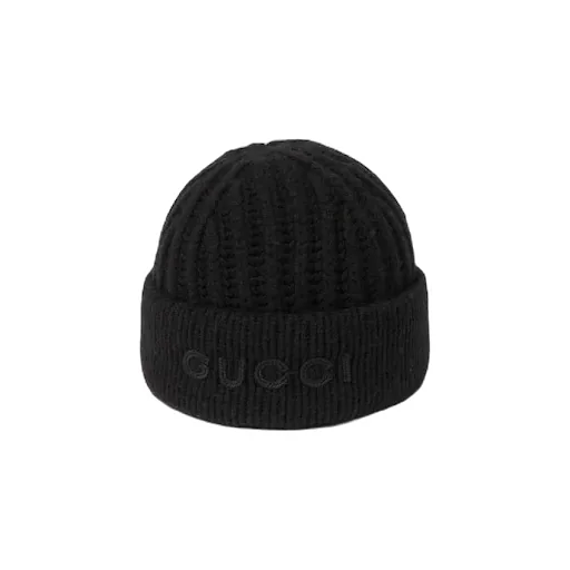 Wool Cashmere Hat With Embroidery