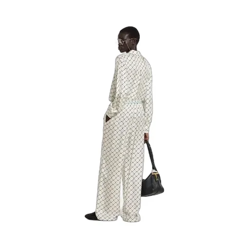 Printed Silk Twill Shirt