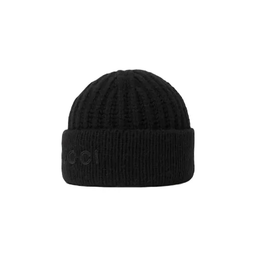 Wool Cashmere Hat With Embroidery