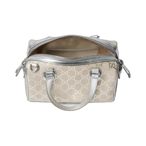 Gg Emblem Small Boston Bag