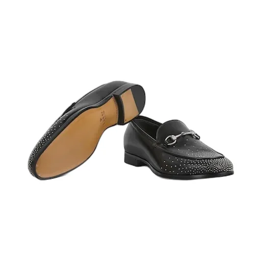 Studded Loafer With Horsebit