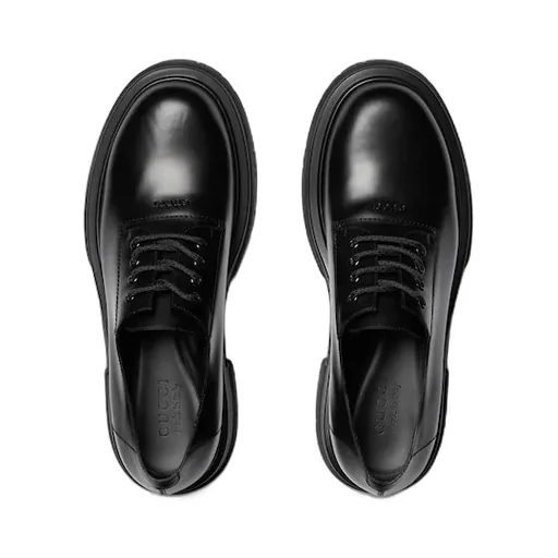 Lace-Up Shoe With Tonal Logo