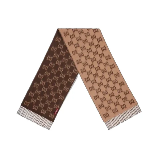 Gg Alpaca Wool Scarf