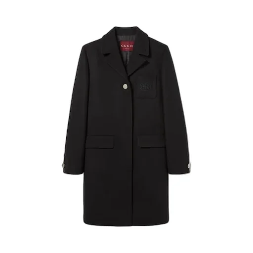 Batavia Wool Coat With Patch