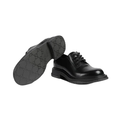 Lace-Up Shoe With Tonal Logo